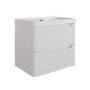 600mm Beige Wall Hung Vanity Unit with Basin - Pendle