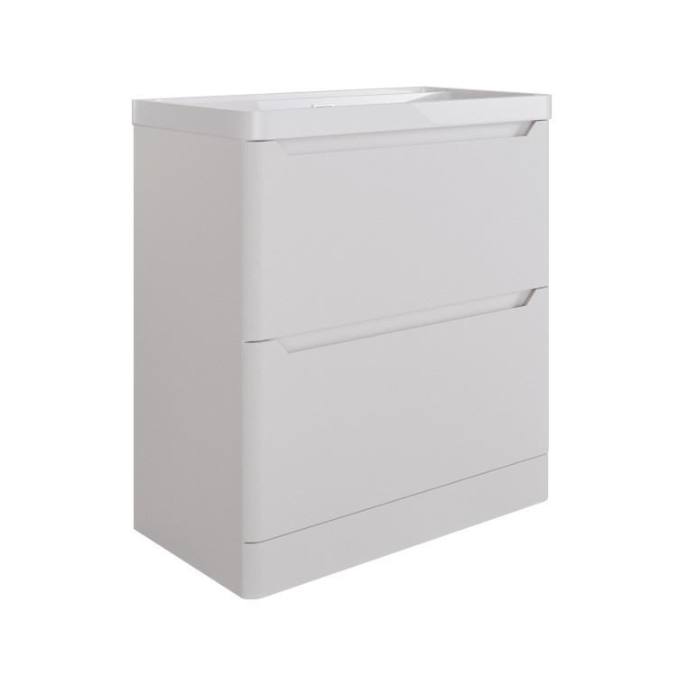 800mm Beige Freestanding Vanity Unit with Basin - Pendle