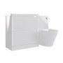1300mm White Toilet and Sink Unit with Round Toilet - Pendle