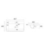 1300mm White Toilet and Sink Unit with Round Toilet - Pendle