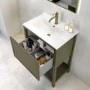 600mm Green Freestanding Vanity Unit with Basin - Perla