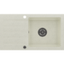 Single Bowl Beige Composite Inset Kitchen Sink with Reversible Drainer - Enza Phoebe