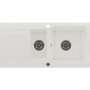 1.5 Bowl White Inset Granite Composite Kitchen Sink with Reversible Drainer - Enza Phoebe