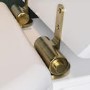 Traditional Close Coupled Toilet with Wooden Soft Close Seat & Brushed Brass Handle - Park Royal