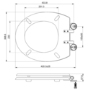 Traditional High Level Short Projection Toilet with Black Wooden Soft Close Seat - Park Royal