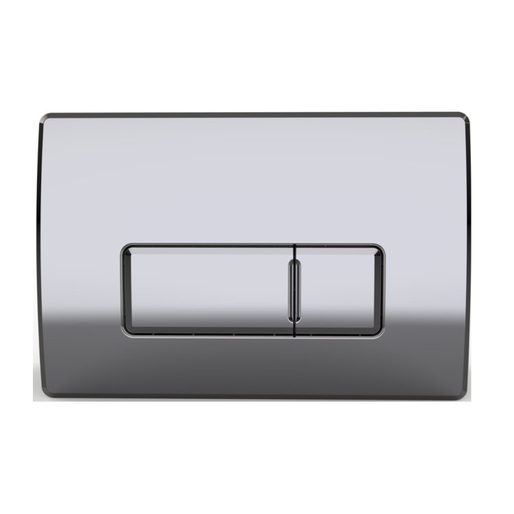 Matt Black Wall Hung Smart Bidet Japanese Toilet & 820mm Frame Cistern with Polished Chrome  Pneumatic Flush Plate - Purificare