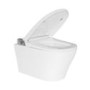 Wall Hung Smart Bidet Japanese Toilet with Heated Seat & 1160mm Frame Cistern and White Sensor Flush Plate - Purificare