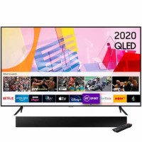 Samsung QE50Q60TAUXXU 50" 4K Ultra HD HDR10+ Smart QLED TV with Soundbar and Subwoofer