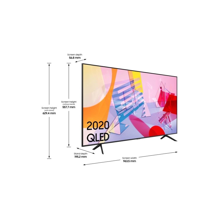 Samsung QE50Q60TAUXXU 50" 4K Ultra HD HDR10+ Smart QLED TV with Soundbar and Subwoofer