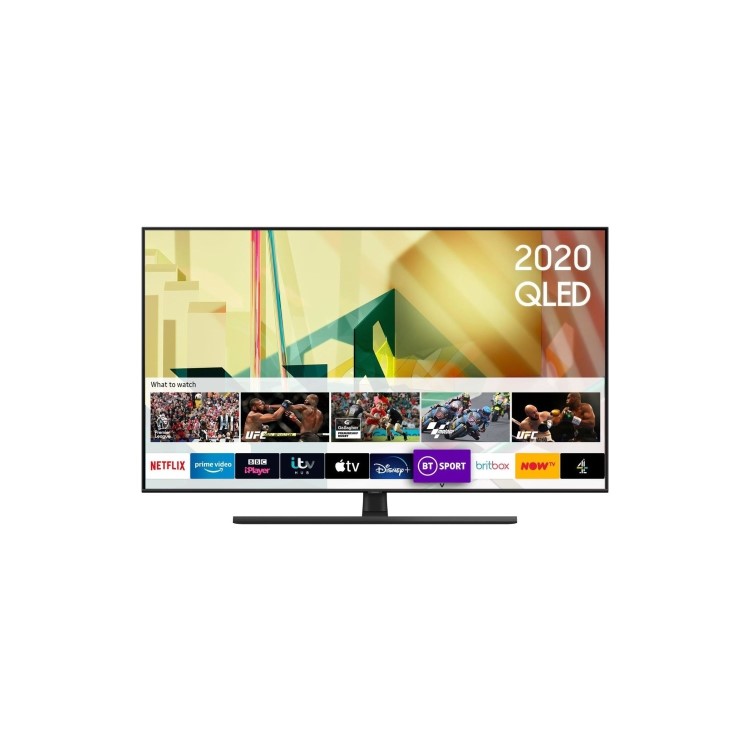 Samsung QE55Q70TATXXU 55" 4K Ultra HD Smart QLED TV with Soundbar and Subwoofer