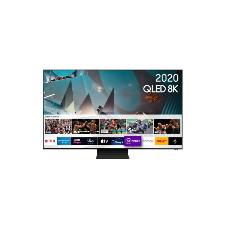 Samsung QE65Q800TATXXU 65" 8K Ultra Sharp HD HDR10+ Smart QLED TV with Soundbar & Subwoofer