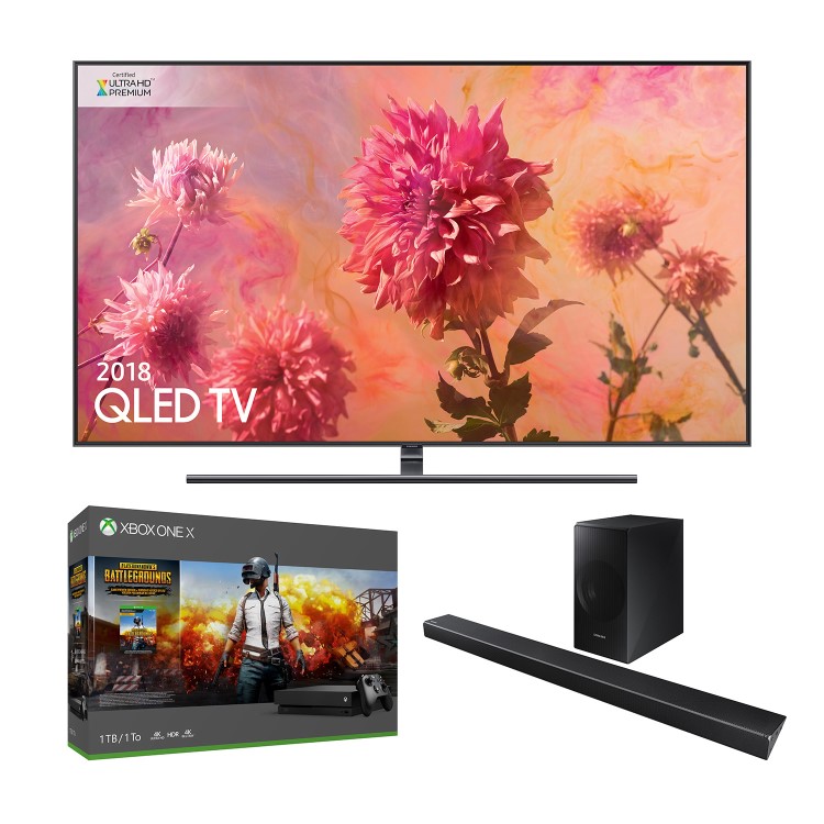 Samsung QE65Q8FN 65" 4K Ultra HD HDR QLED Smart TV with Samsung HW-N650 5.1 Soundbar and Xbox One X Bundle