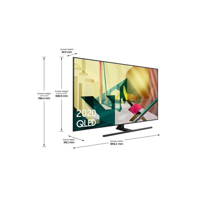 Samsung QE75Q70TATXXU 75" 4K Ultra HD Smart QLED TV with Soundbar and Subwoofer