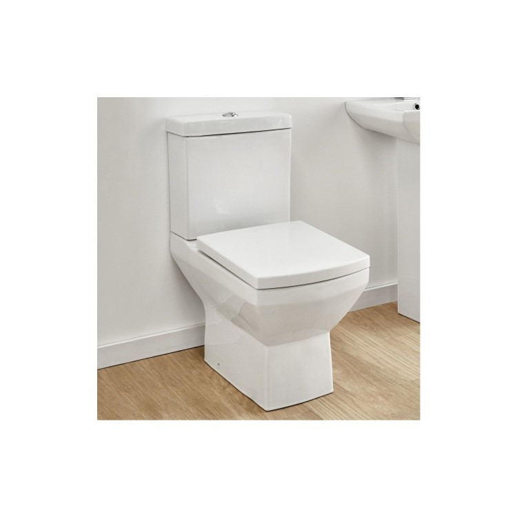900mm Quadrant Shower Suite with White 400mm Wall Hung Vanity Unit  Toilet & Tray - Ashford