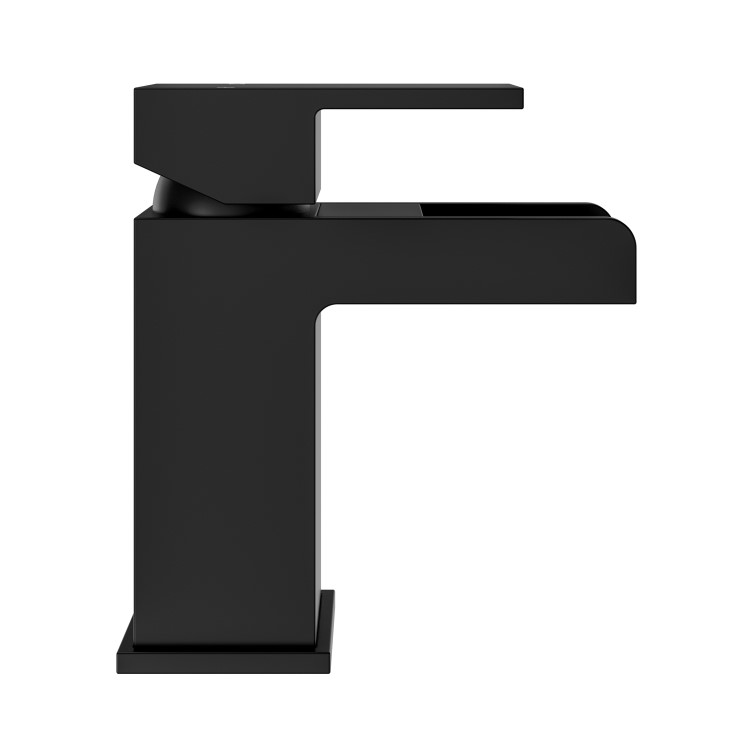 Black basin tap and freestanding bath filler tap pack - Quadra