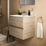 Ideal Standard Eurovit+ 500mm Oak Wall Hung Vanity Unit with Basin