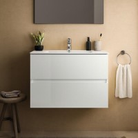 Ideal Standard Eurovit+ 800mm White Wall Hung Vanity Unit with Basin