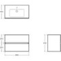Ideal Standard Eurovit+ 800mm White Wall Hung Vanity Unit with Basin