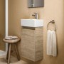 Ideal Standard Eurovit+ 350mm Oak Right-Hand Wall Hung Vanity Unit with Basin