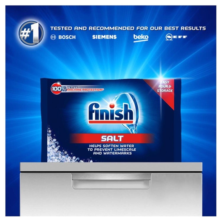 Finish Dishwasher Tablets x80 Rinse & Shine Aid 400ml And Salt 4kg Bundle