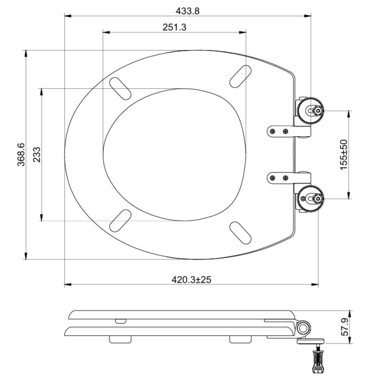 Back to Wall Rimless Toilet and Black Wooden Soft Close Seat – Ripley