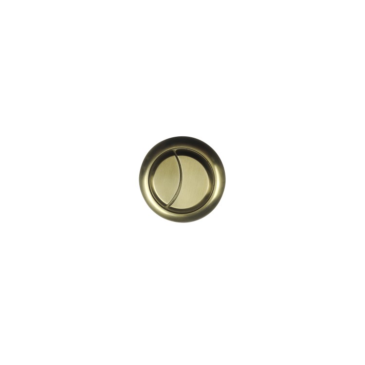 Close Coupled Rimless Toilet with Soft Close Seat and Brushed Brass Fittings - Ripley