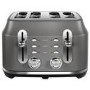 Rangemaster Classic 4 Slice Toaster & Cordless Dome 1.7L Kettle - Grey