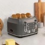 Rangemaster Classic 4 Slice Toaster & Cordless Dome 1.7L Kettle - Grey