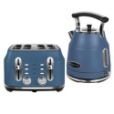 BUN/RMCL4S201SB/93297 Rangemaster Classic 4 Slice Toaster & Cordless Dome 1.7L Kettle - Stone Blue