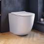 Back to Wall Rimless Toilet and Soft Close Seat - Roma