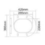 Back to Wall Rimless Toilet and Soft Close Seat - Roma