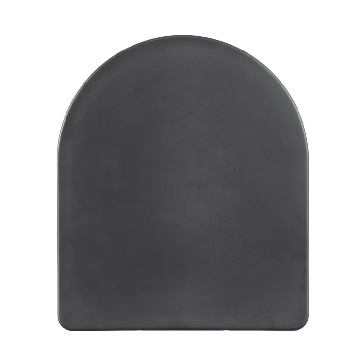Matt Black Close Coupled Rimless Toilet with Soft Close Seat - Roma