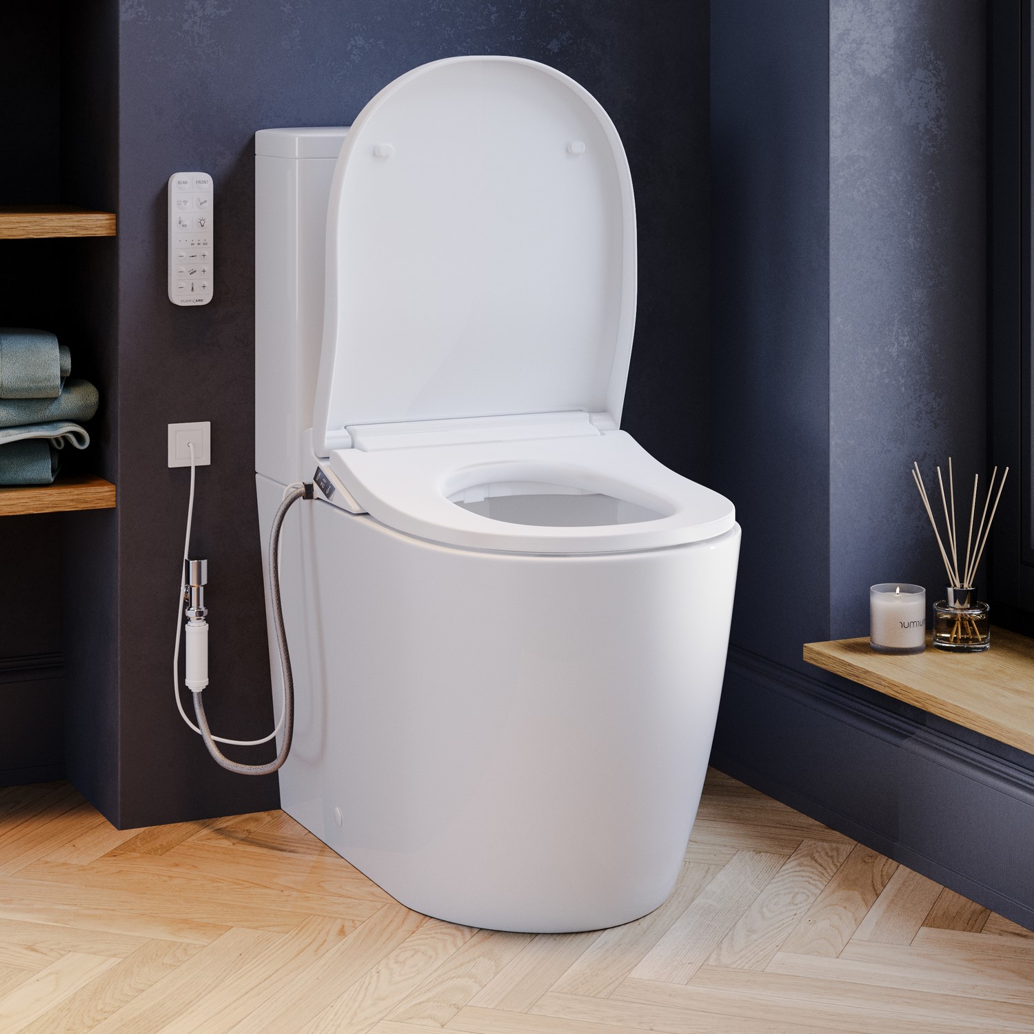 Roma Close Coupled Smart Bidet Japanese Toilet Heated Seat