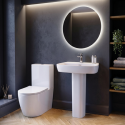 BUN/ROMCCPAN/99617 Close Coupled Toilet and Basin Suite - Roma