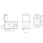 Close Coupled Toilet and Basin Suite - Roma