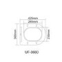 Comfort Height Close Coupled SEAT- Roma