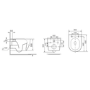 Wall Hung Smart Bidet Japanese Toilet with Heated Seat, Black Pneumatic Flush Plate, 820mm Frame & Cistern - Purificare