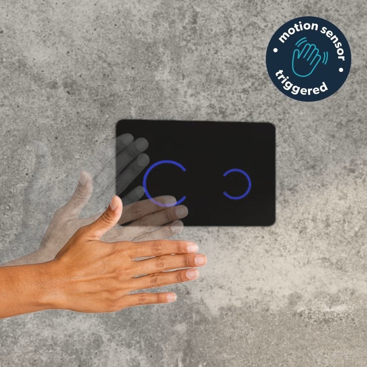 820mm Wall Hung Toilet Frame & Black Glass Sensor Dual Flush Plate with Concealed Cistern - Purificare