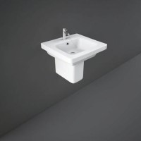 Rak Ceramics Rectangular Semi Pedestal Basin 500mm