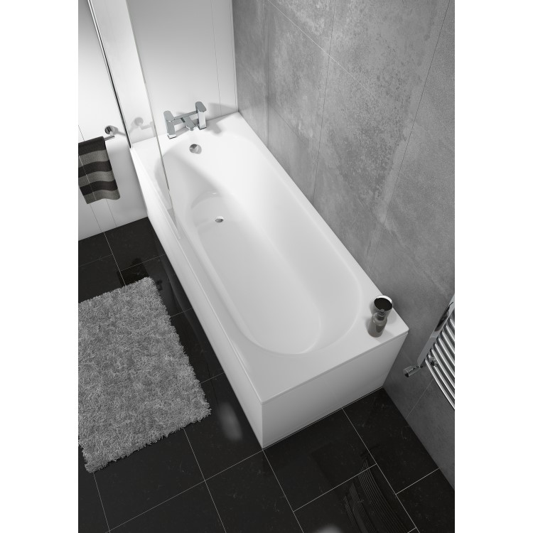 Anthracite Right Hand Vanity Unit Bathroom Suite with Bath