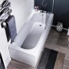 Lavender Toilet and Basin Bathroom Suite with Bath
