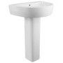 Curve Toilet and Basin Bathroom Suite with Bath