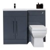 Moderno Anthracite Left Hand Furniture Suite with Bath