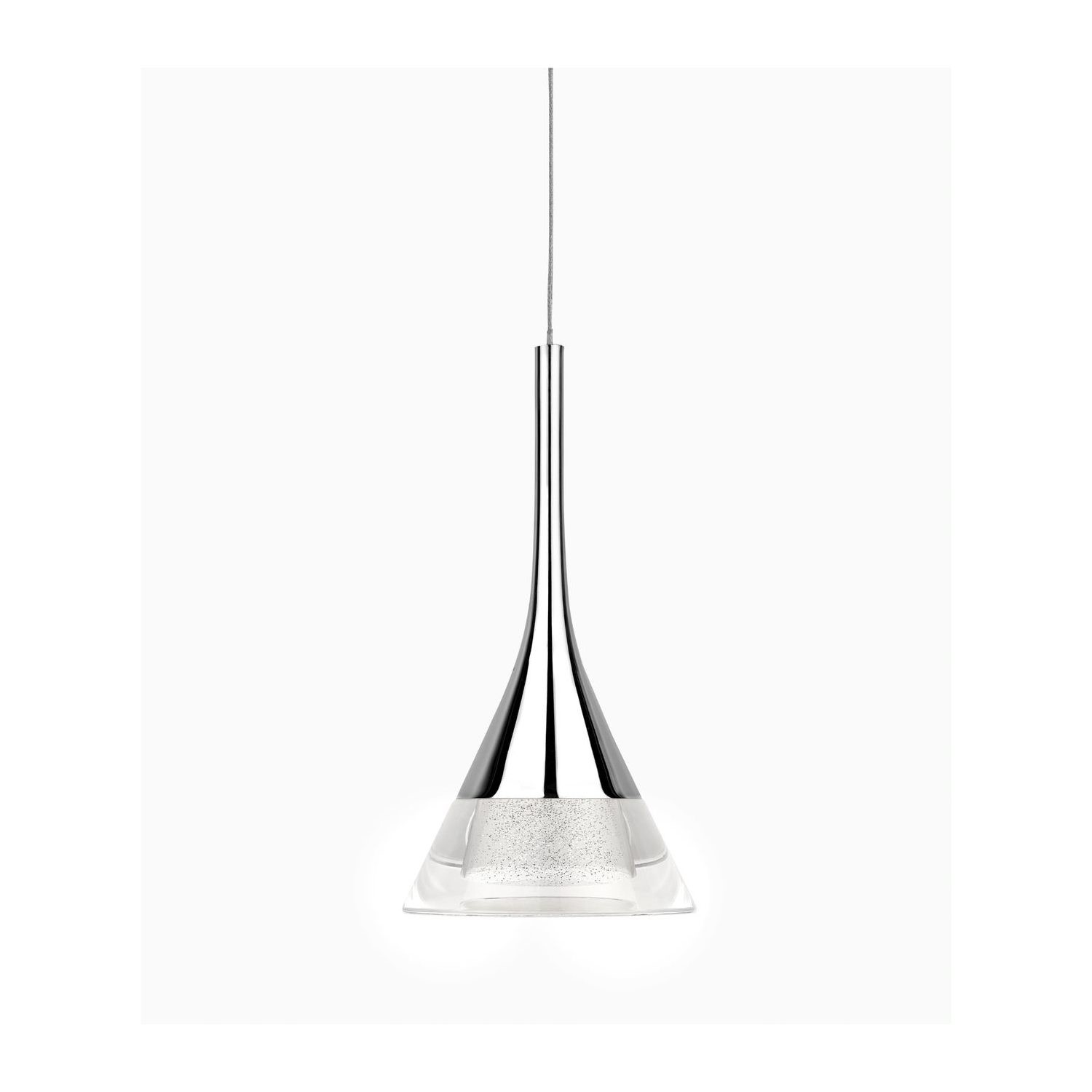 Set of 2 IP44 Glass Bathroom Pendant Light - Zirconia