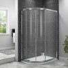 Taylor &amp; Moore Offset Quadrant Shower Enclosure with Twin Sliding Doors 800 x 1000mm &amp; Offset Quadrant Acrylic Capped Stone Resin Shower Tray