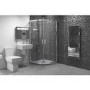 900 x 900mm Quadrant Shower Enclosure Suite with Square Toilet & Wall Mount Sink