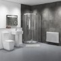 900 x 900mm Sliding Door Quadrant Shower Enclosure Suite