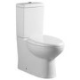 Curved Toilet and Basin Bathroom Suite with Wall Mount Sink