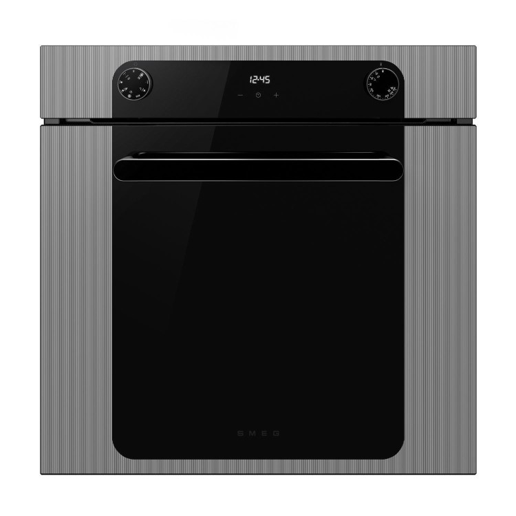 Smeg SF6200TSI Musa Electric Single Oven - Silver & SI2B22641D 60cm 4 Zone Induction Hob - Black