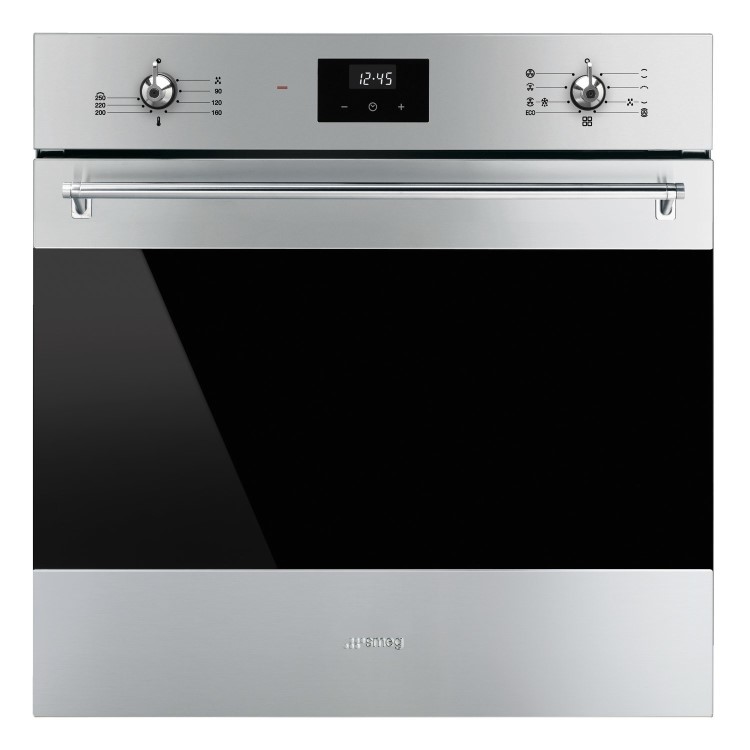 Smeg SF6300TVX Classic Electric Single Oven - Stainless Steel & SI2641D 60cm 4 Zone Induction Hob - Black